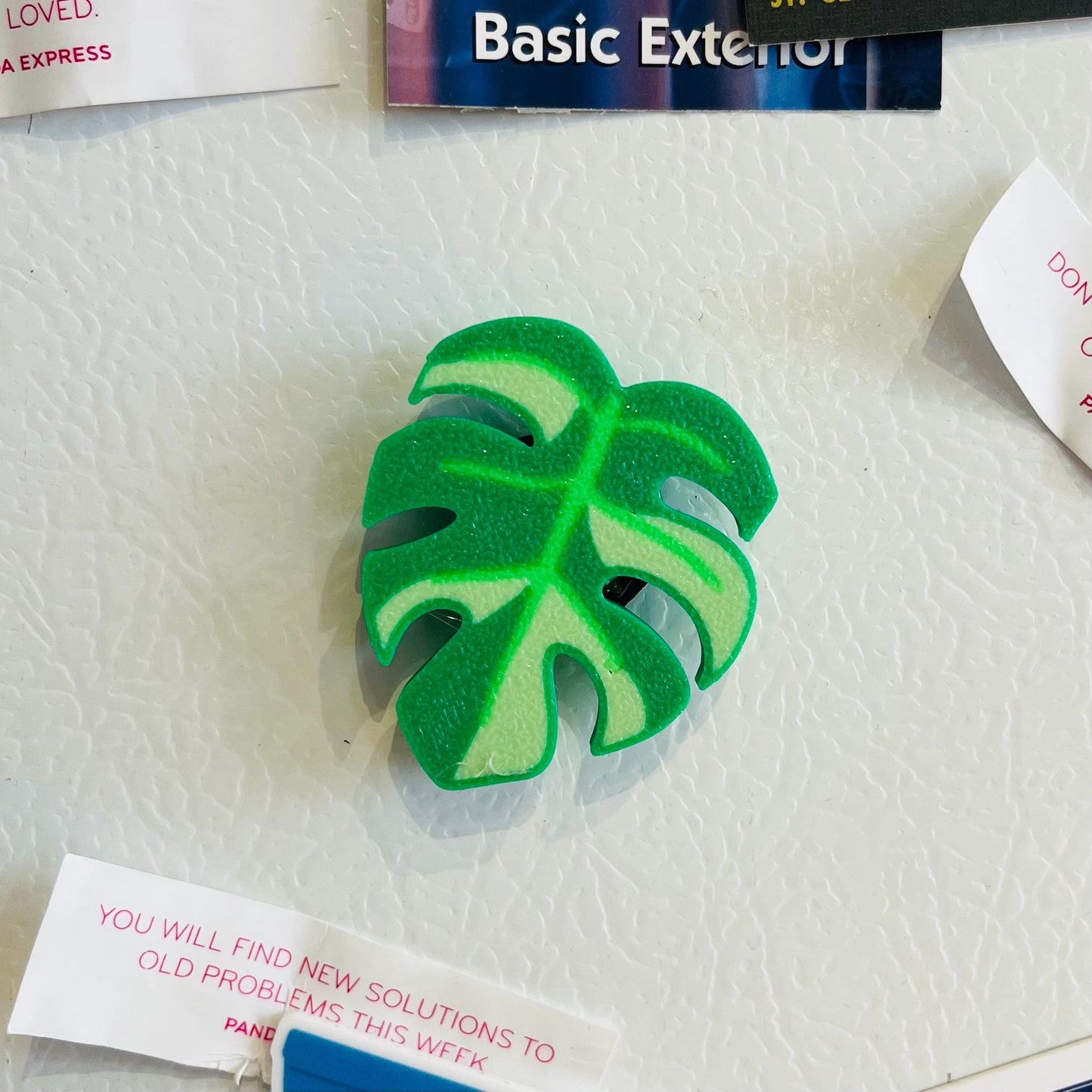 3D Printed Monstera Leaf Magnet