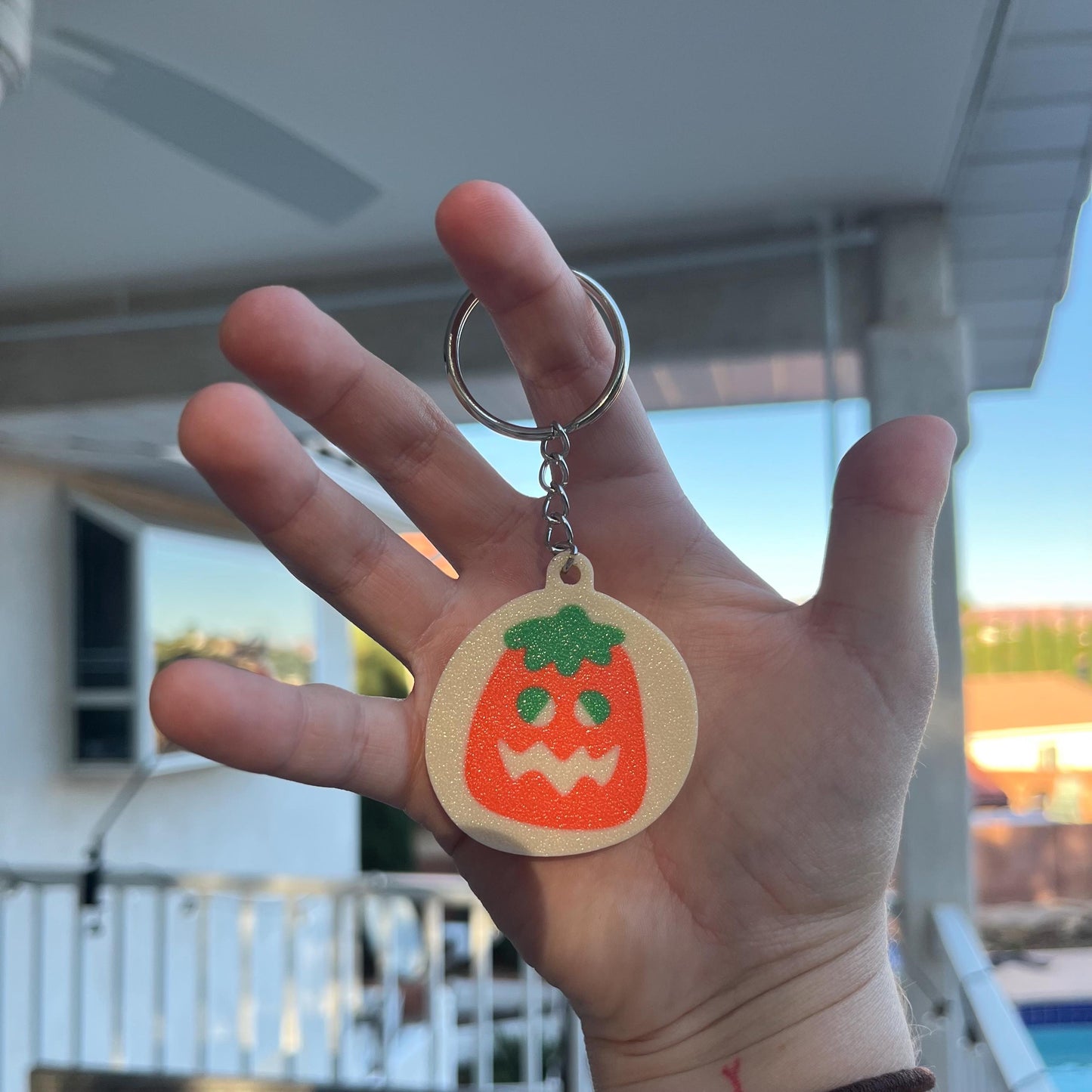 3D Printed Spooky Cookie Keychain