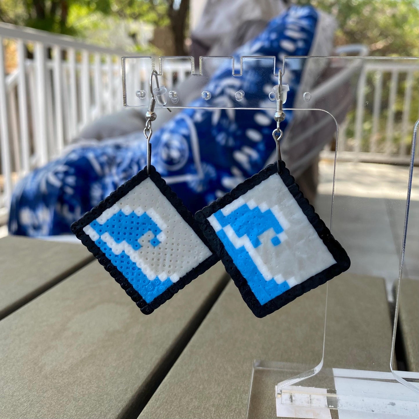 Famous painting perler earrings