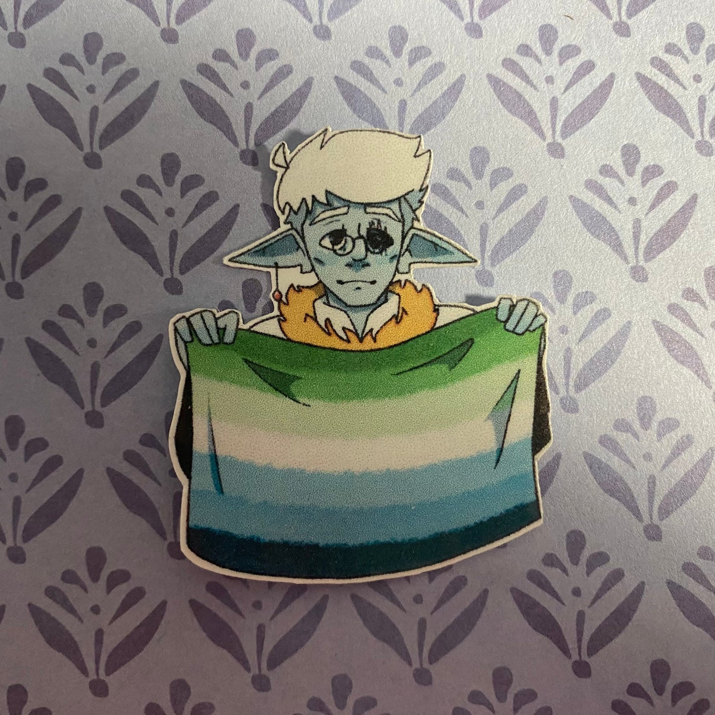 Nevon Theren Cursed Four gay pride sticker