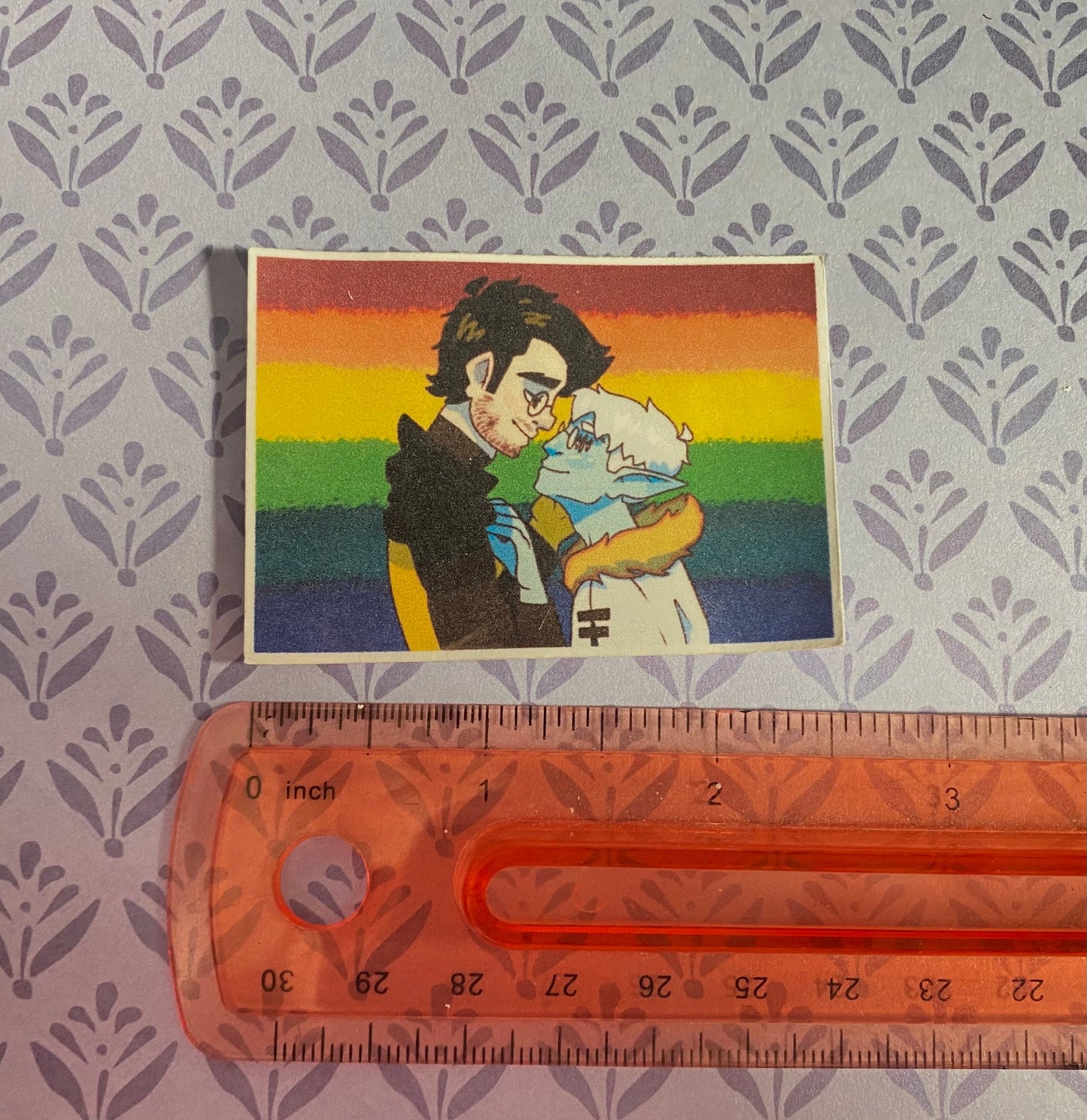 Nevon x Johann Cursed Four gay pride sticker