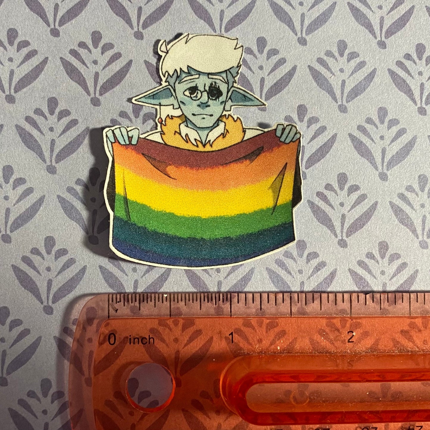 Nevon Theren Cursed Four gay pride sticker