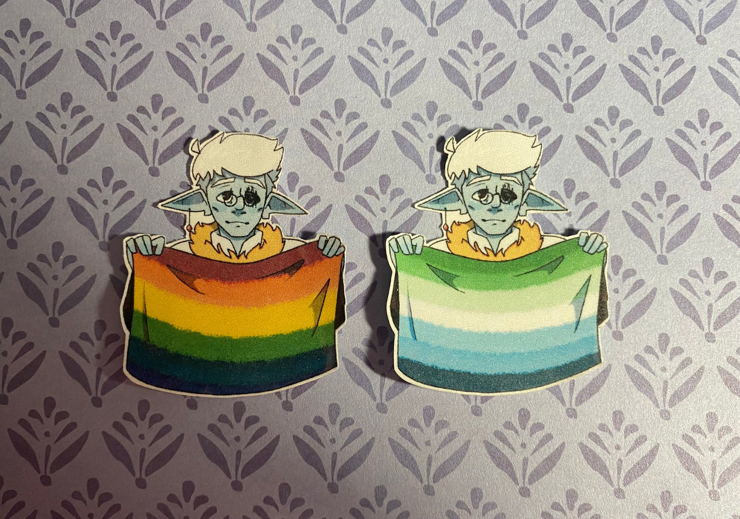 Nevon Theren Cursed Four gay pride sticker