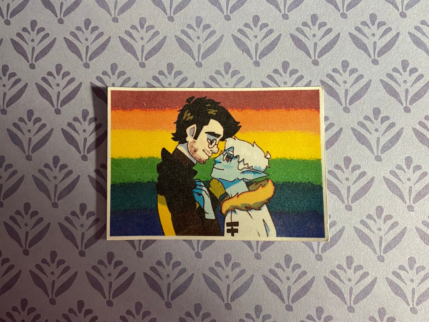 Nevon x Johann Cursed Four gay pride sticker