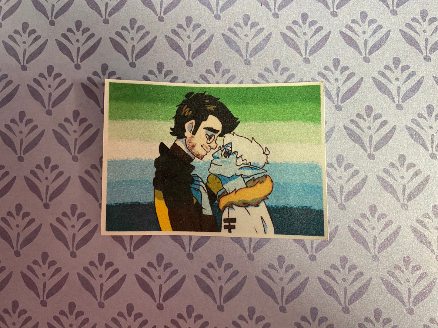 Nevon x Johann Cursed Four gay pride sticker