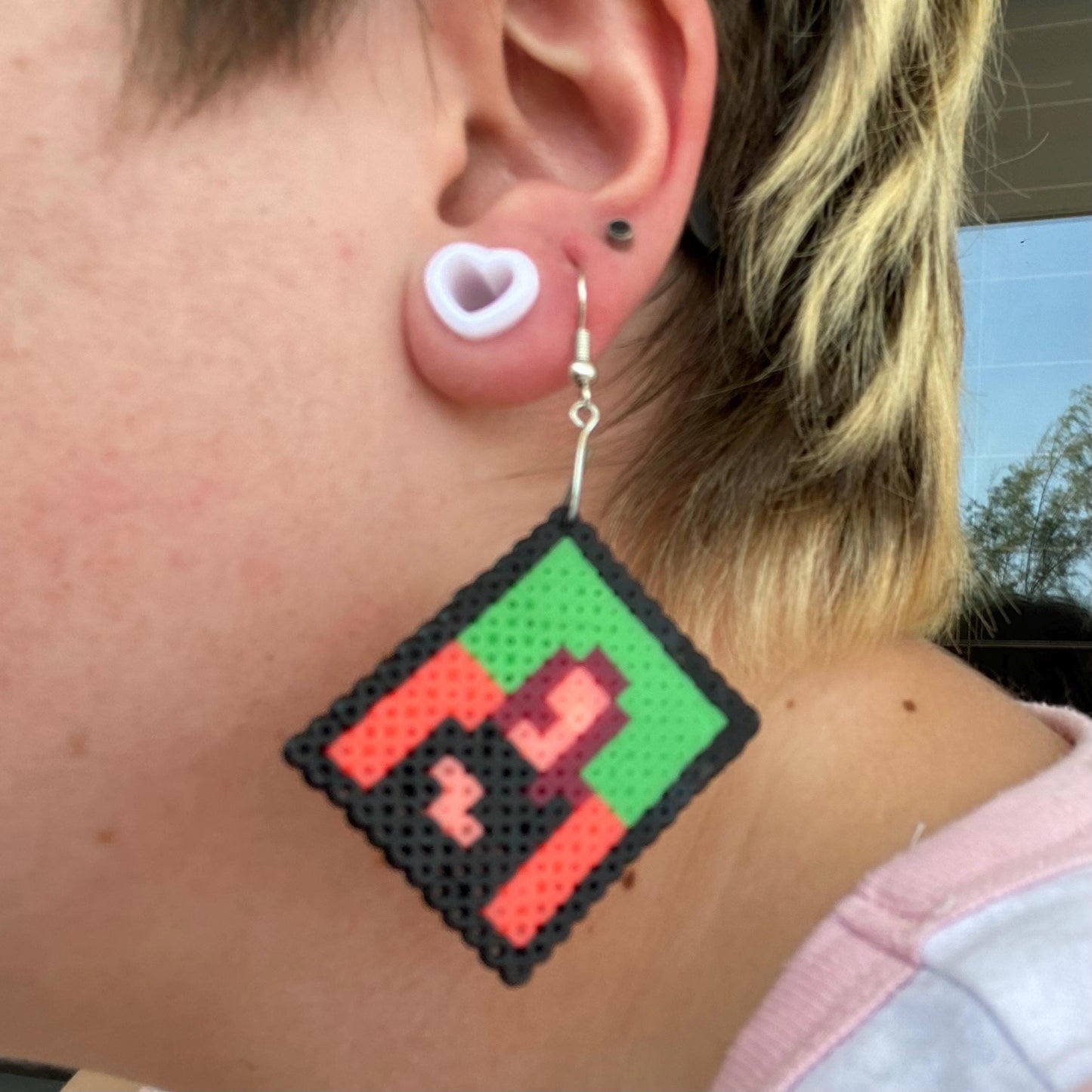 Famous painting perler earrings