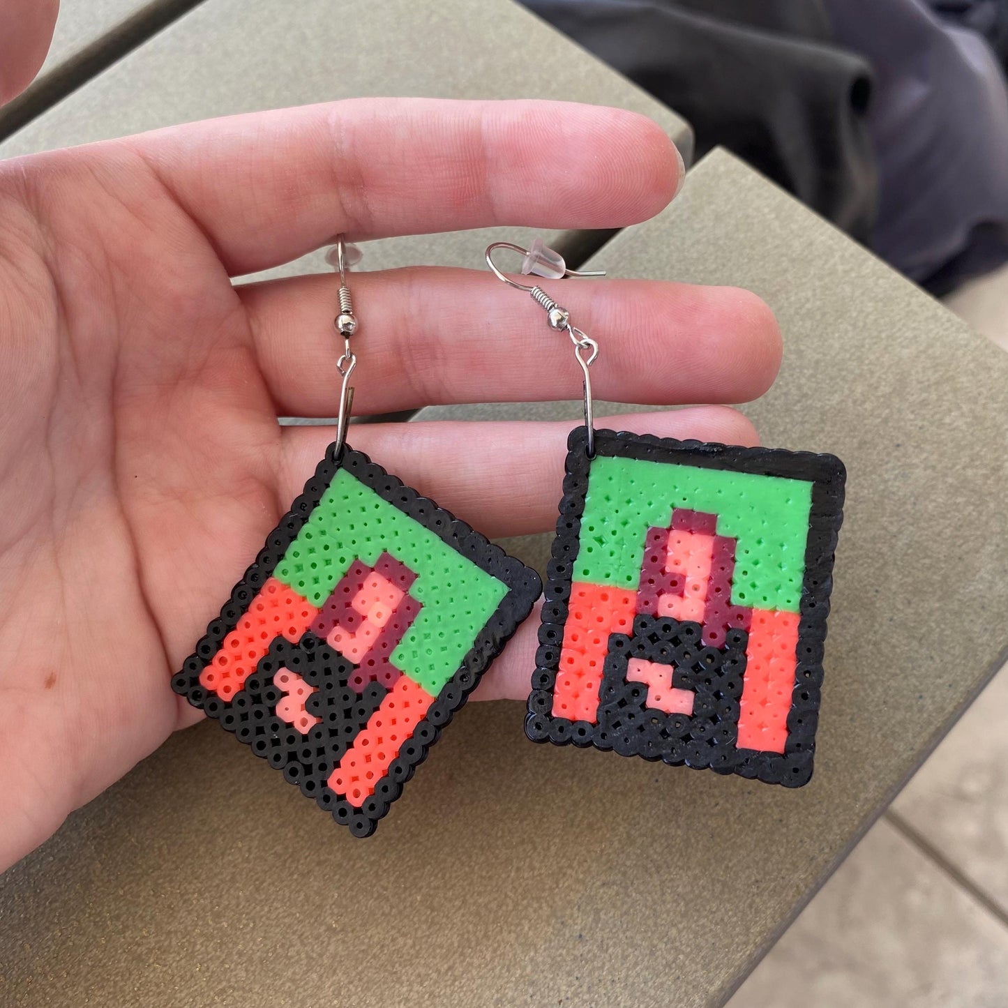 Famous painting perler earrings
