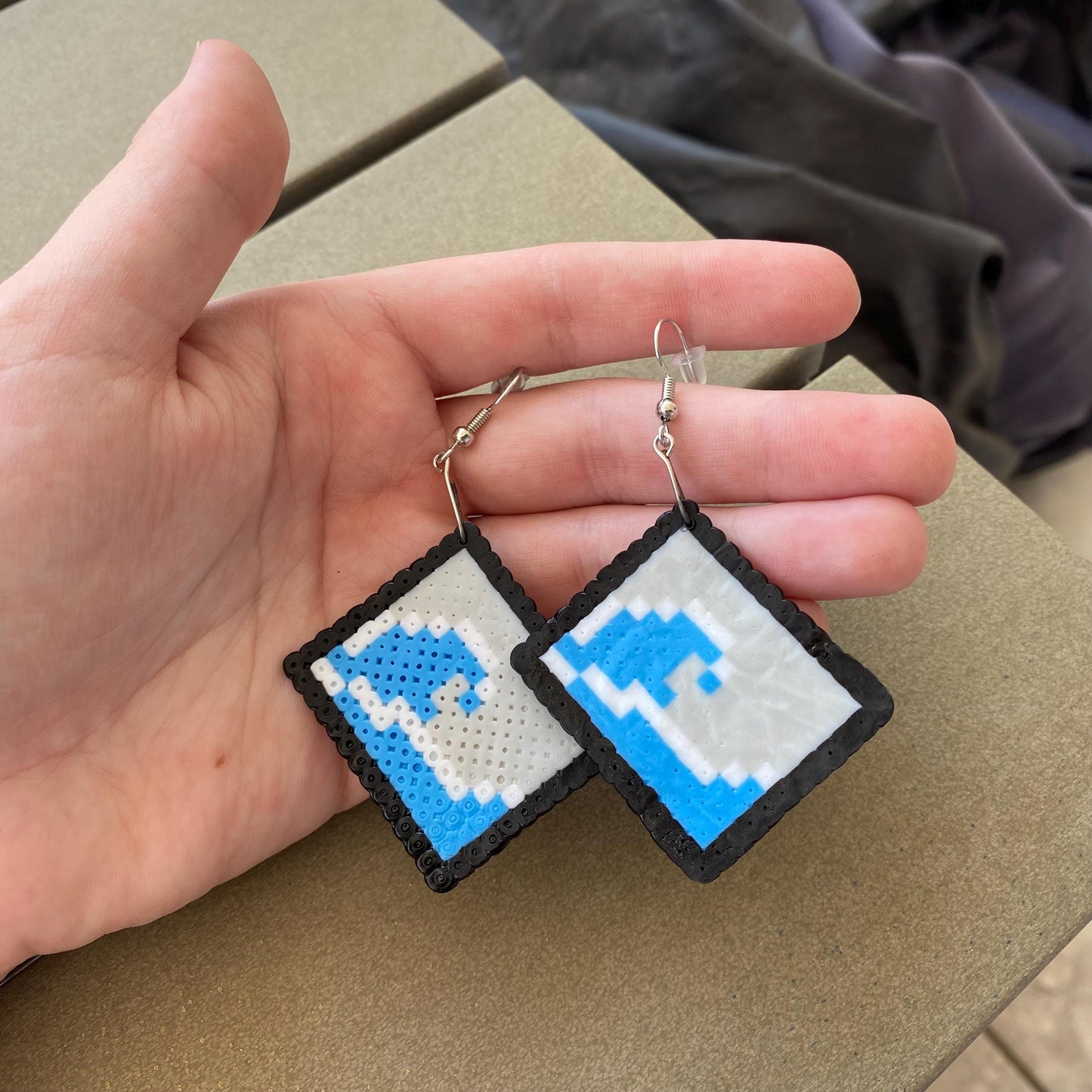 Famous painting perler earrings