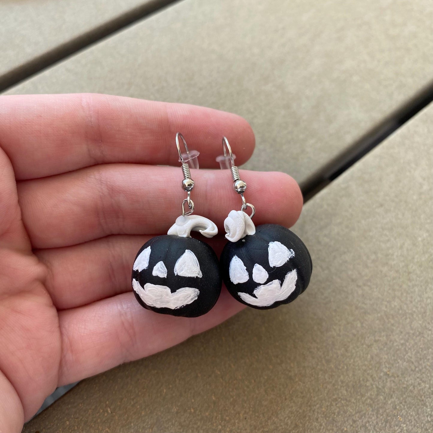 Jack-O-Lantern dangle earrings