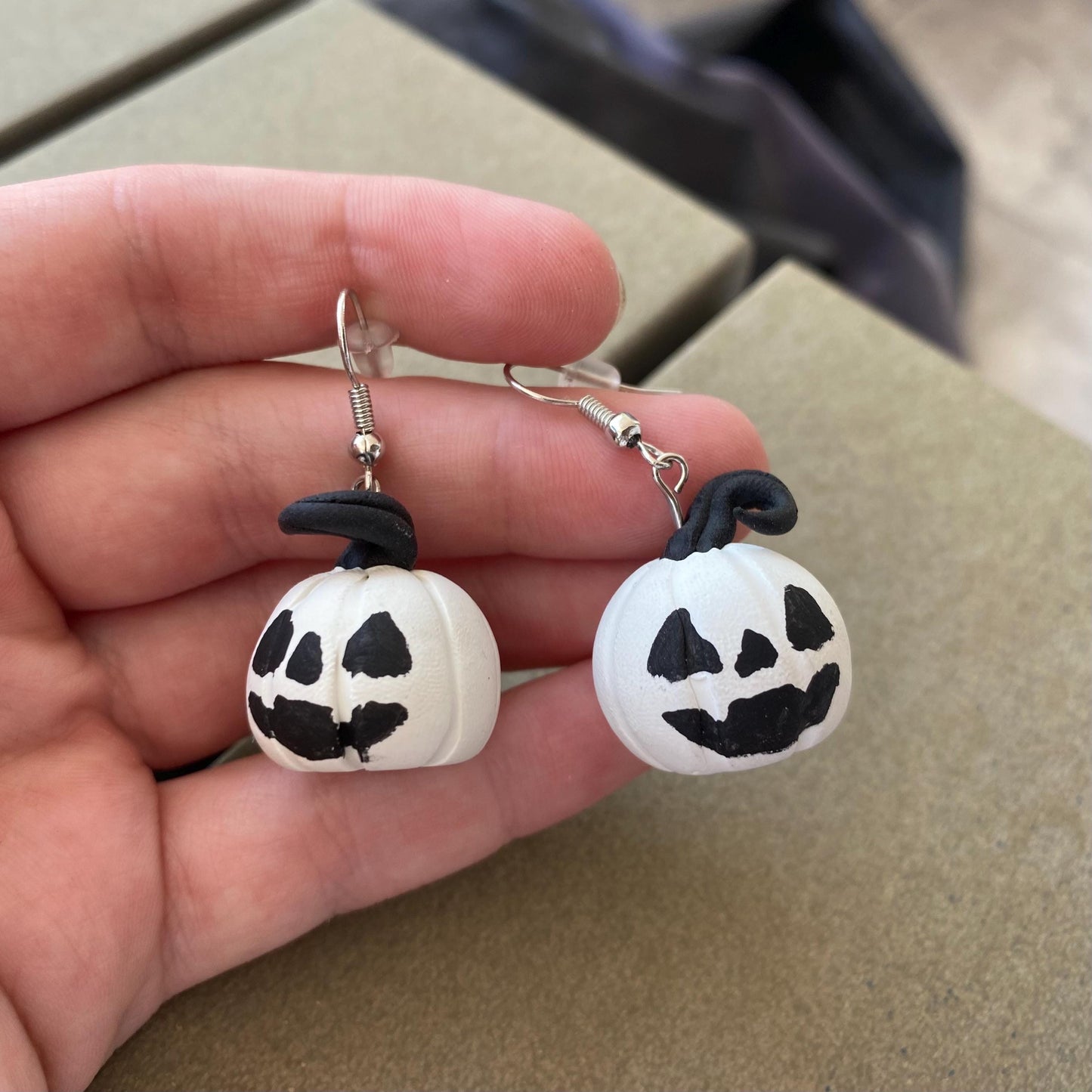Jack-O-Lantern dangle earrings