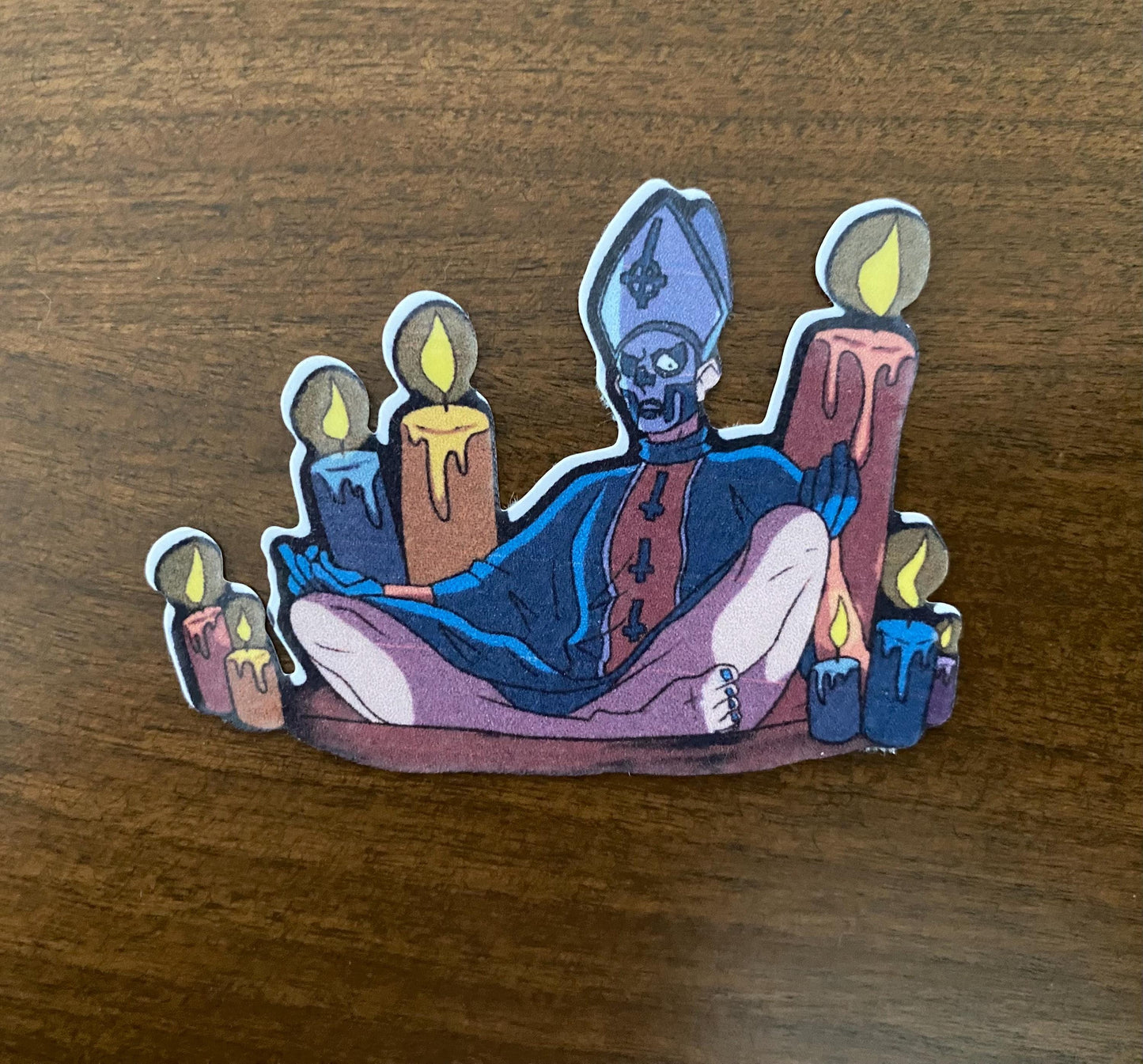 Satanic Papa Ritual sticker