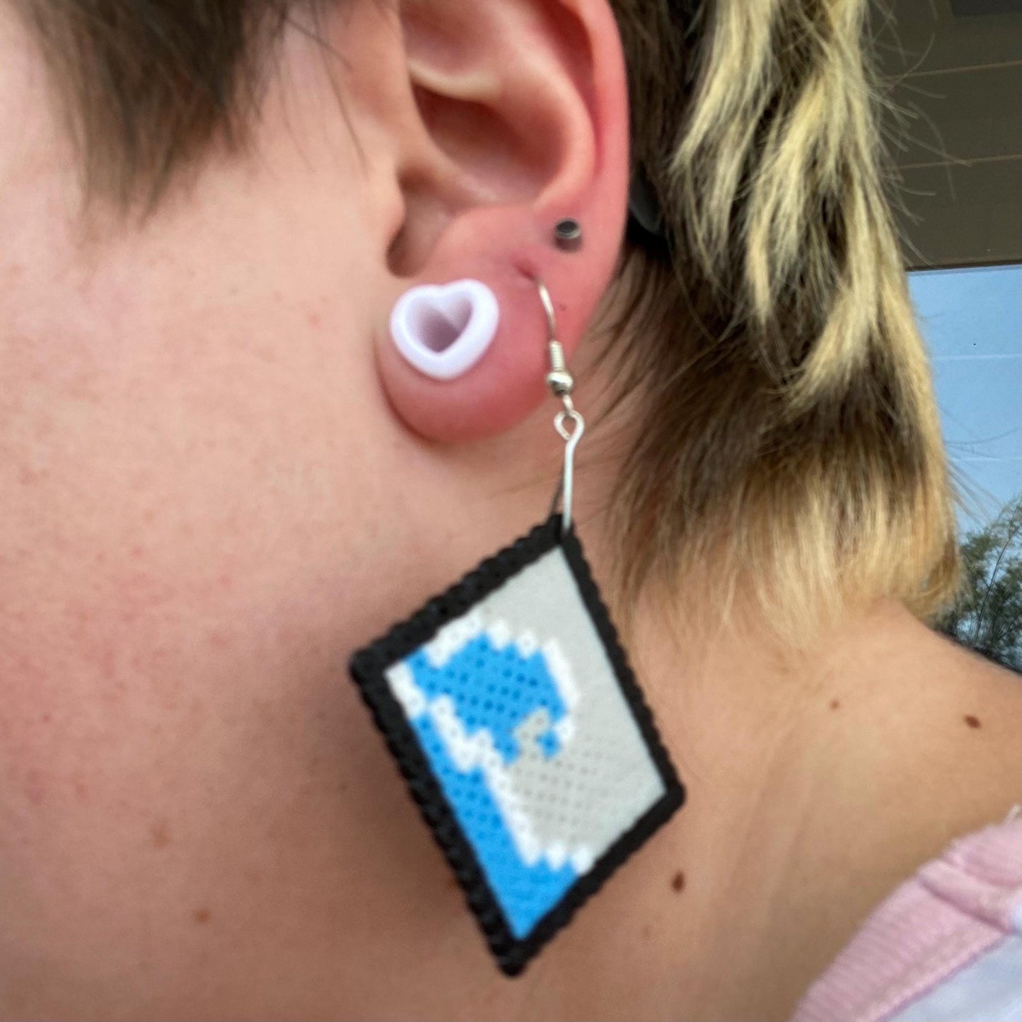 Famous painting perler earrings
