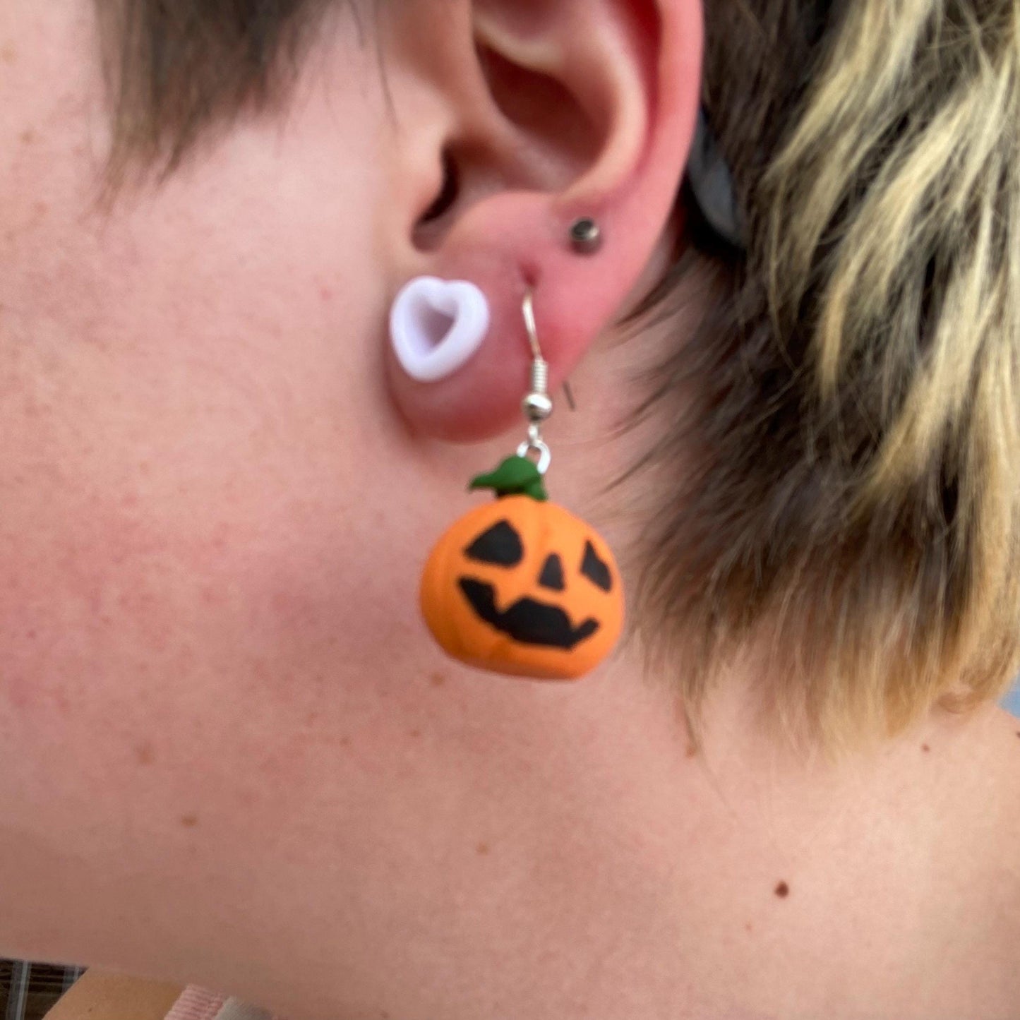 Jack-O-Lantern dangle earrings