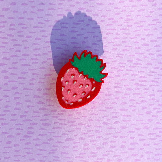 3D Printed Strawberry Magnet