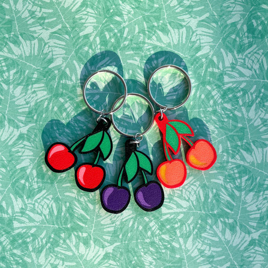 3D Printed Cherry Keychain