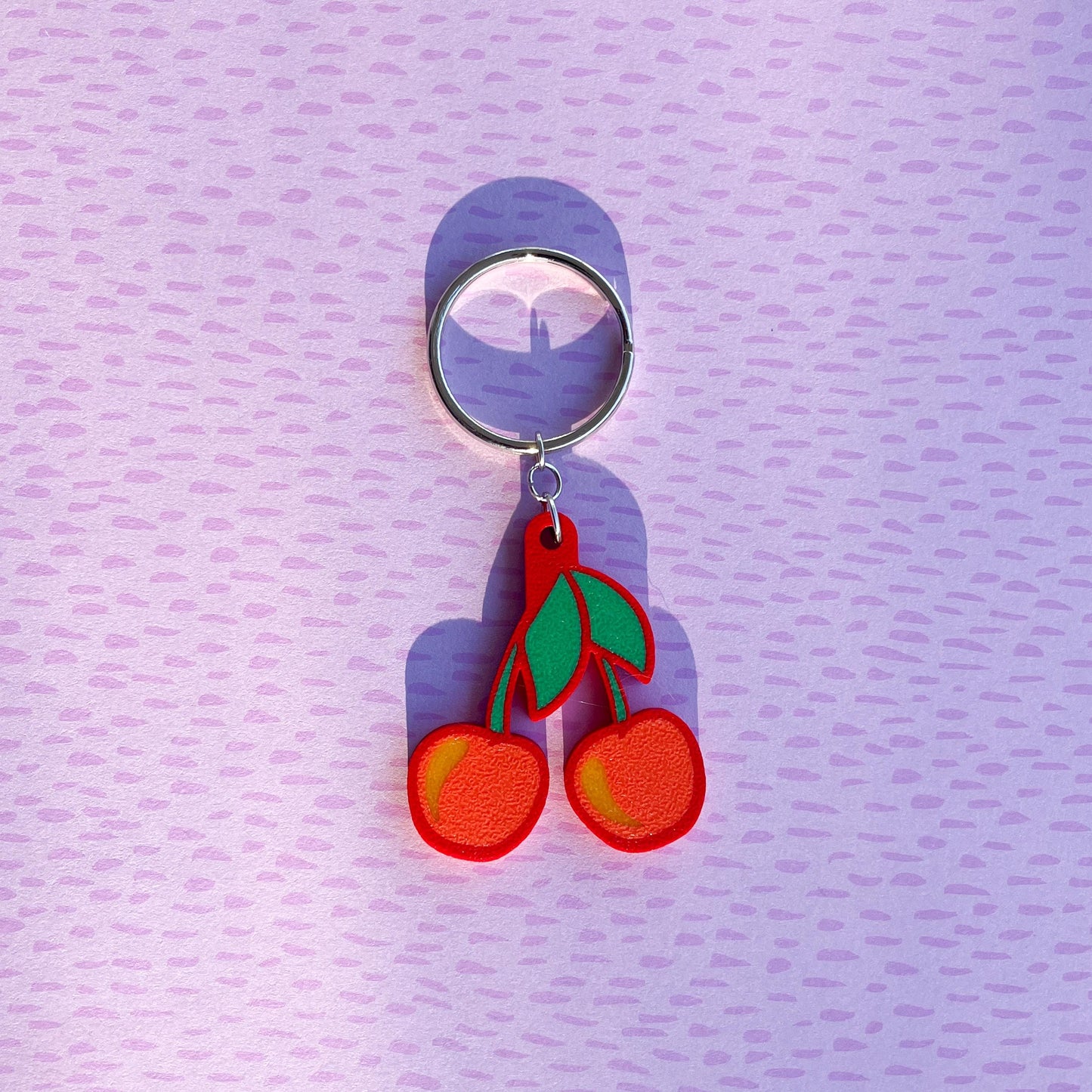 3D Printed Cherry Keychain