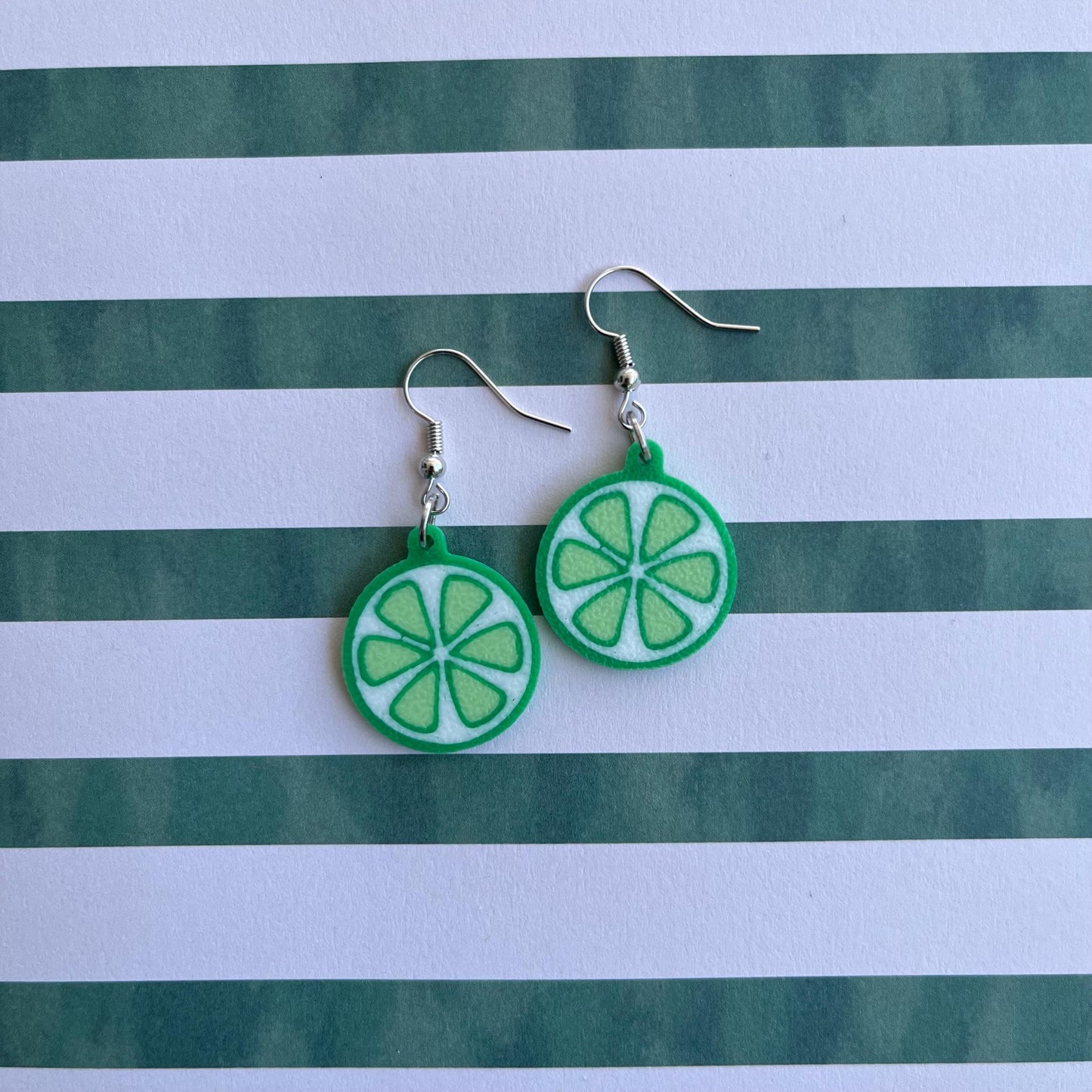 3D Printed Citrus Fruit Dangle Earrings