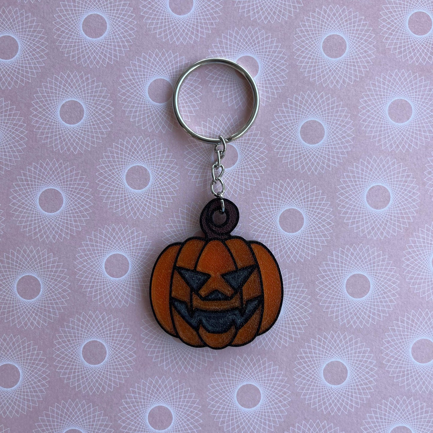 3D Printed Jack O’ Lantern Keychain
