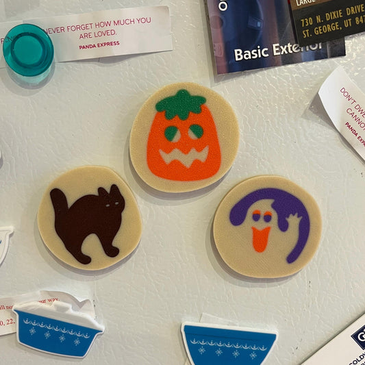 3D Printed Spooky Cookie Magnet