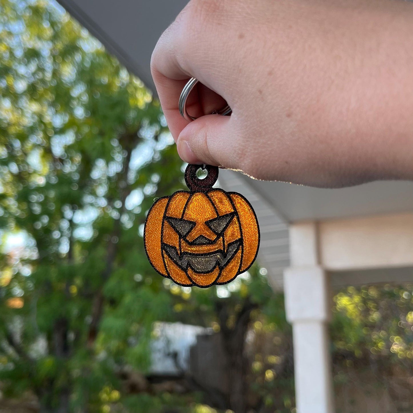 3D Printed Jack O’ Lantern Keychain