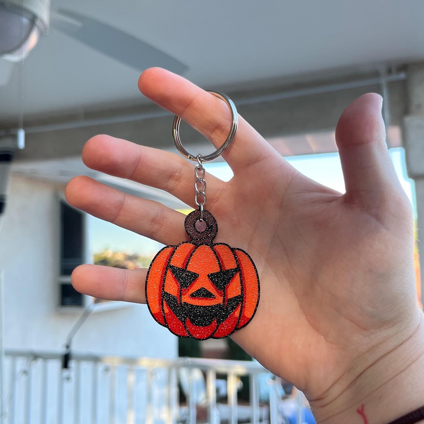 3D Printed Jack O’ Lantern Keychain