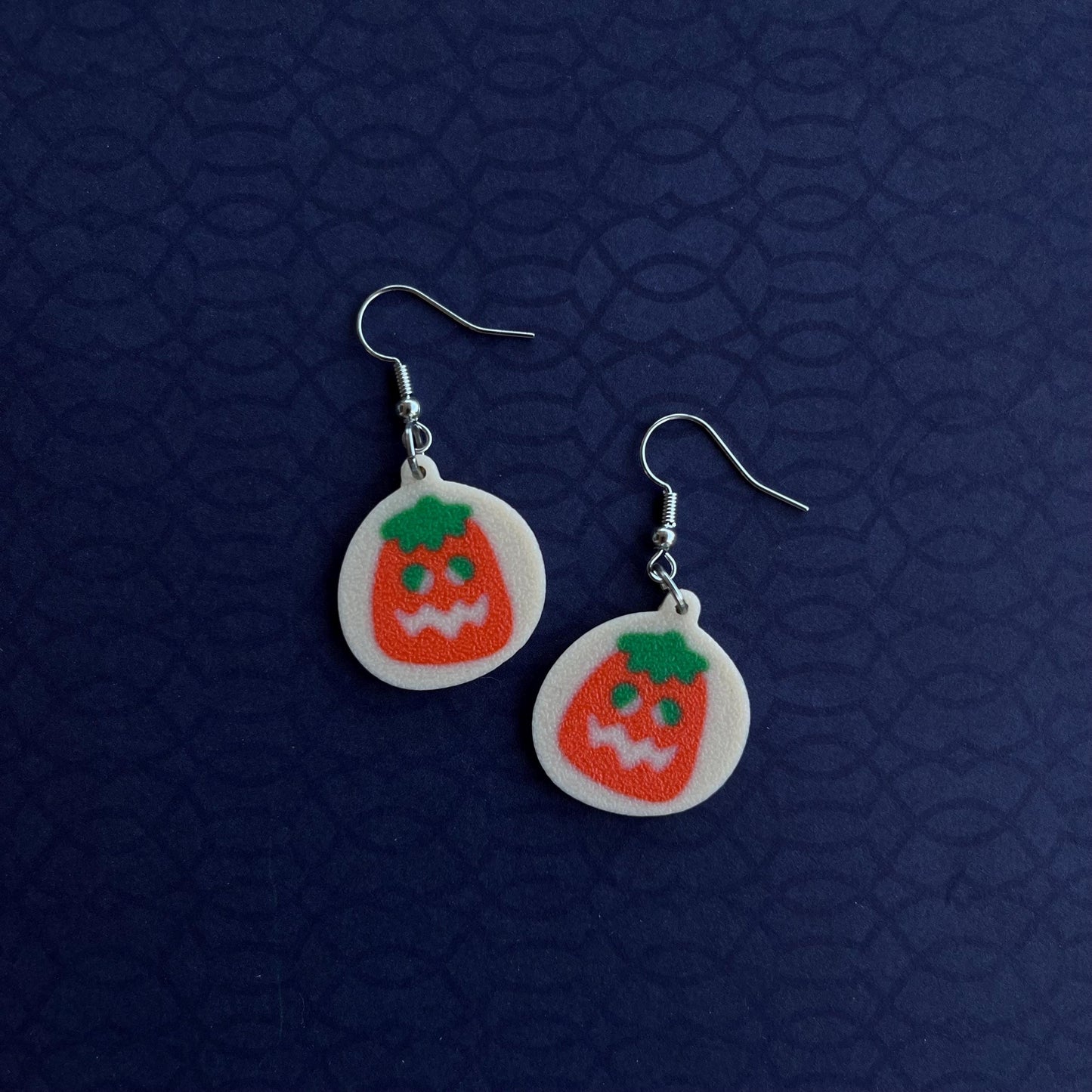3D Printed Spooky Cookie Dangle Earrings