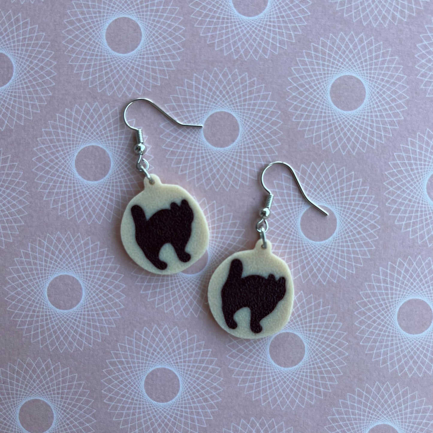 3D Printed Spooky Cookie Dangle Earrings