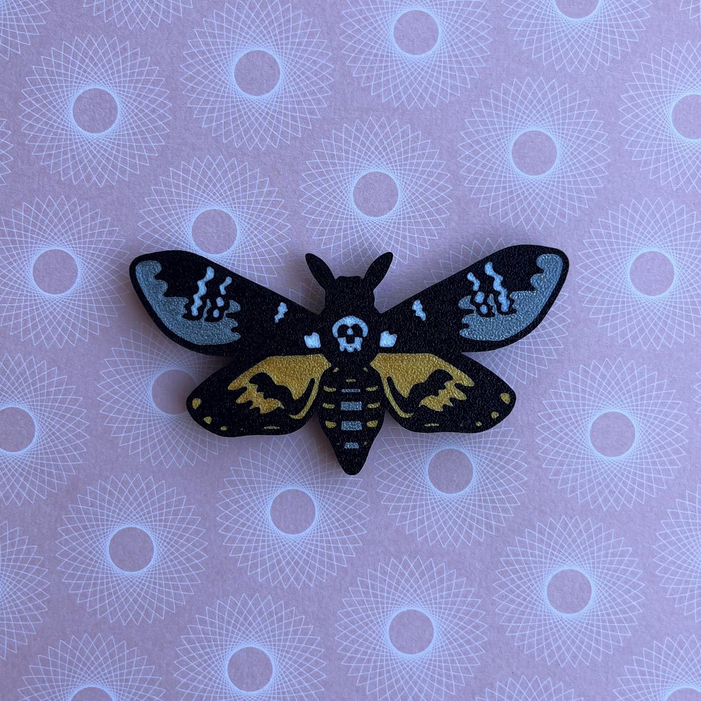 3D Printed Death’s Head Moth Magnet