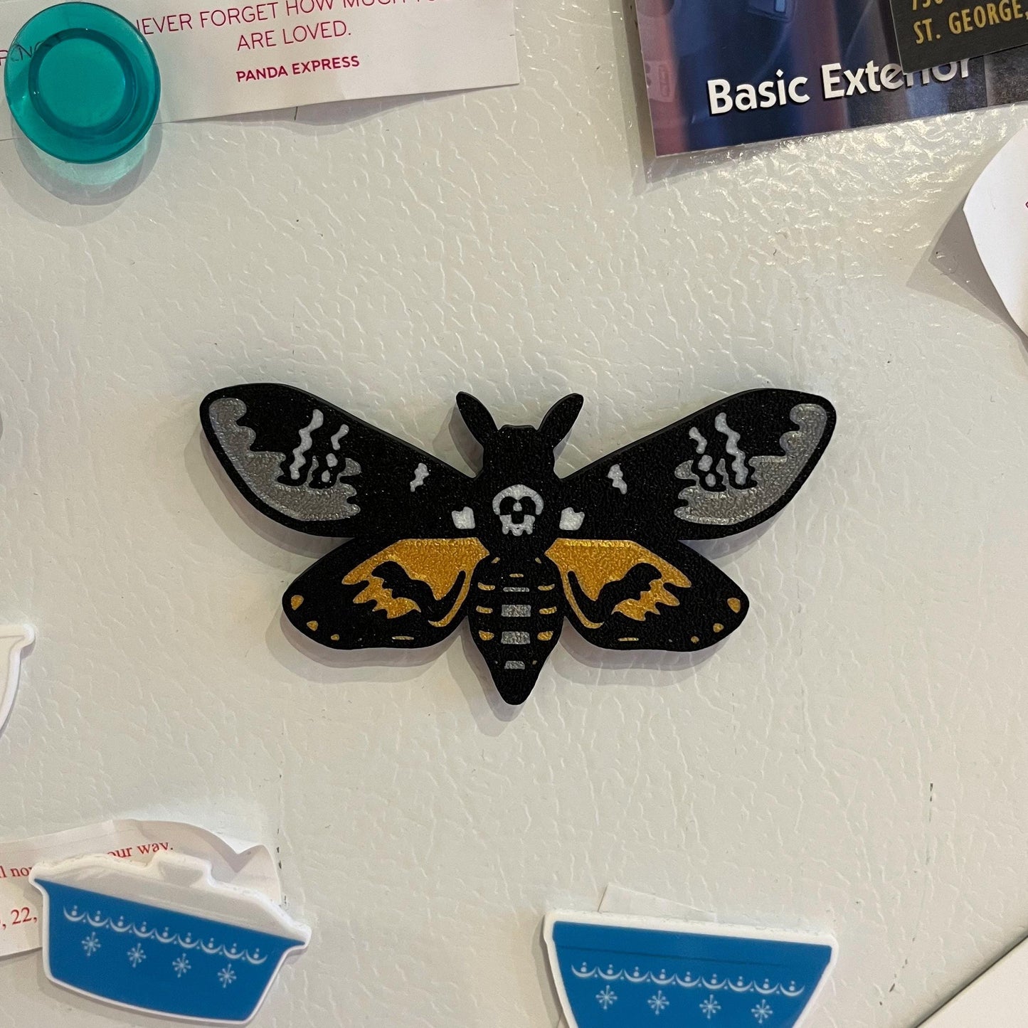 3D Printed Death’s Head Moth Magnet