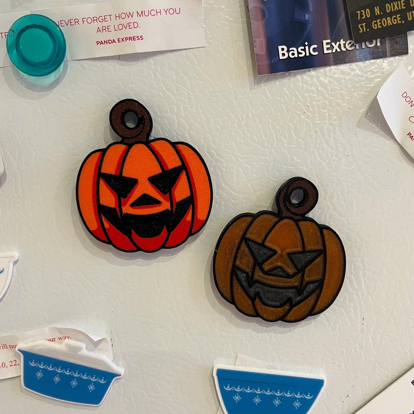 3D Printed Jack O Lantern Magnet