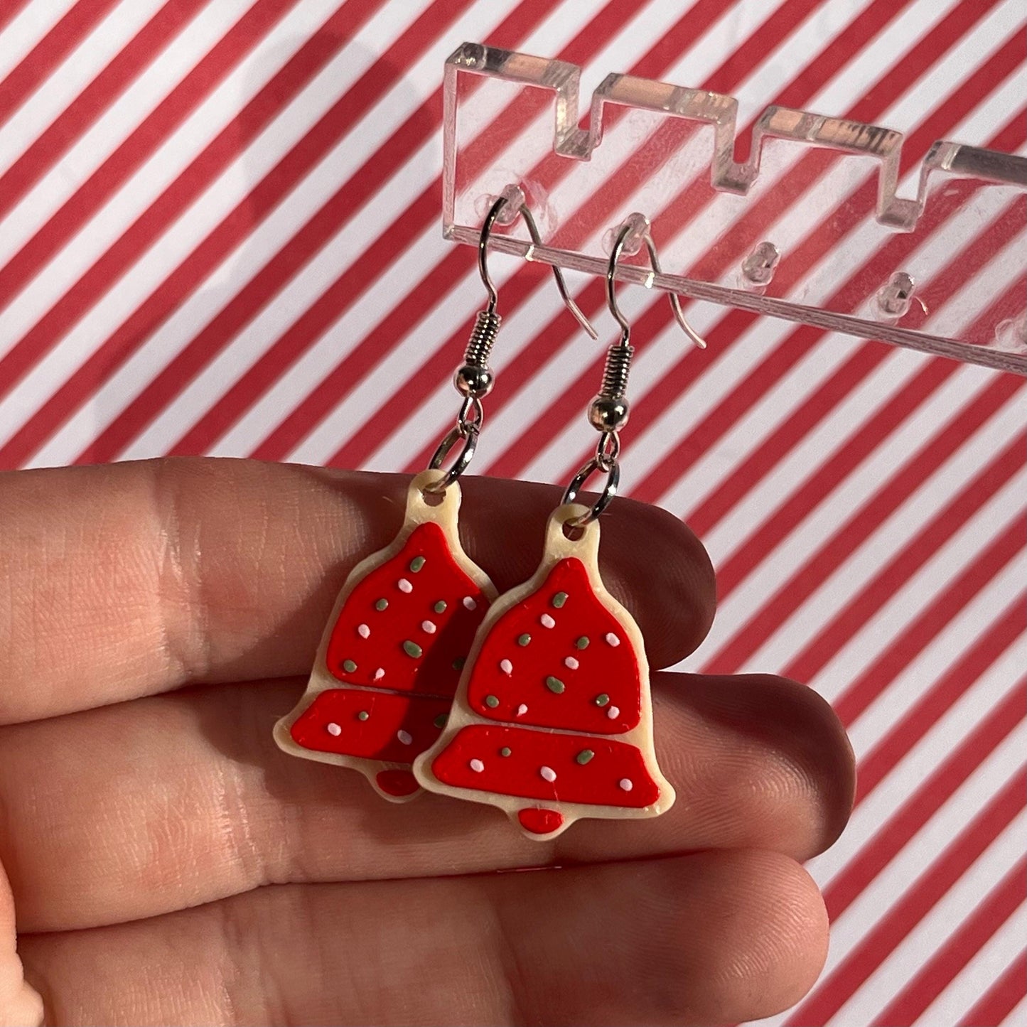 3D Printed Christmas Cookie Earrings
