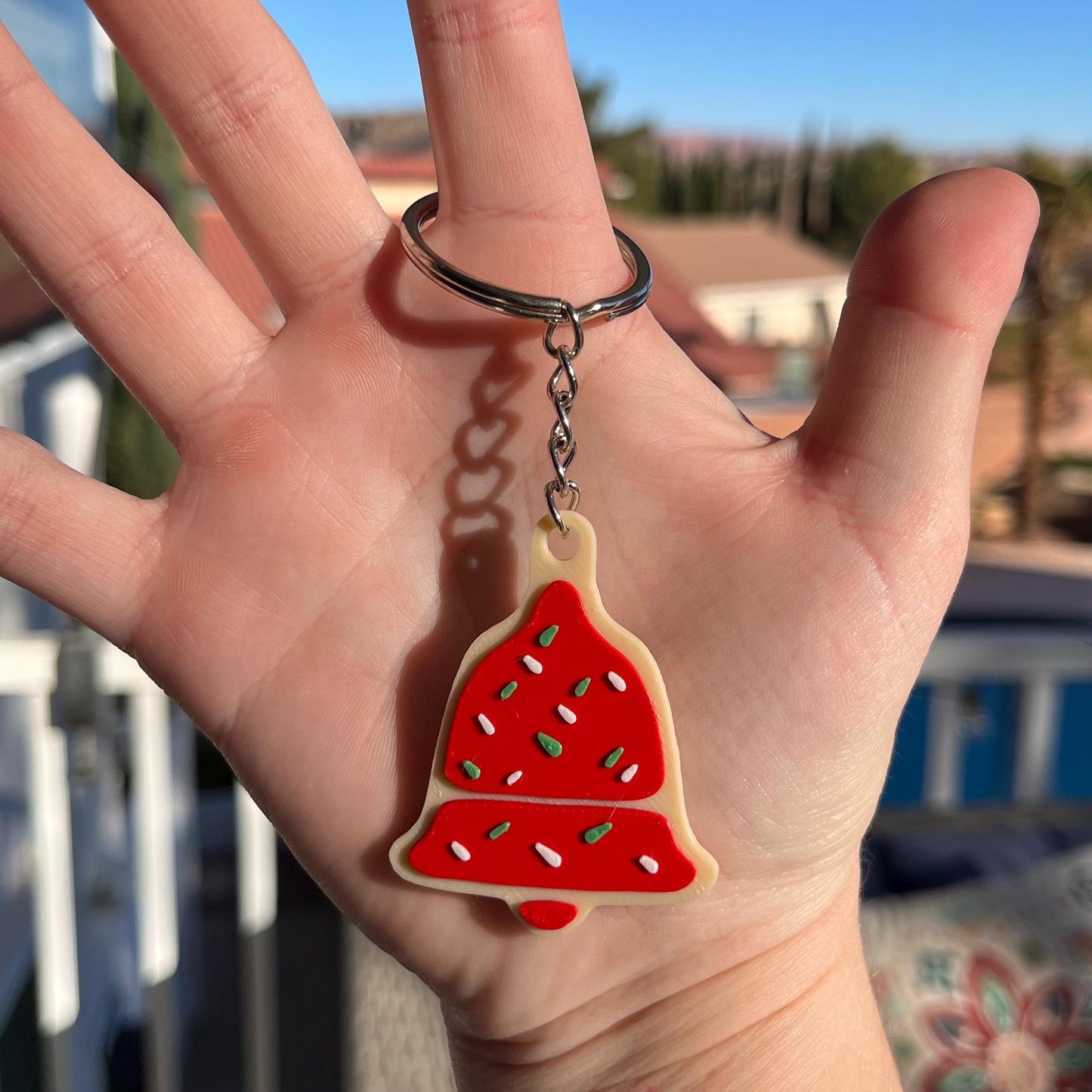 3D Printed Christmas Cookie Keychain