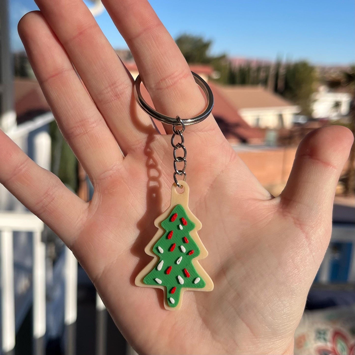 3D Printed Christmas Cookie Keychain