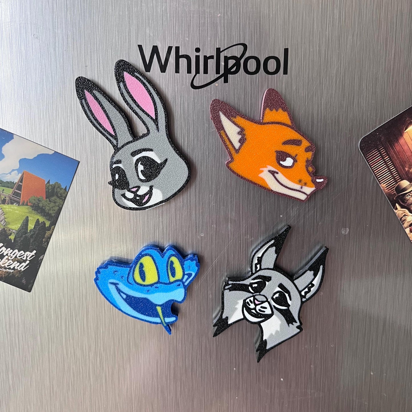 3D Printed Zoo Animals Magnets
