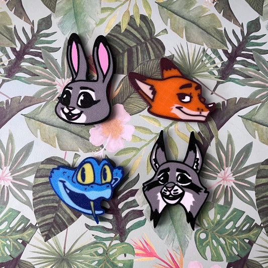 3D Printed Zoo Animals Magnets